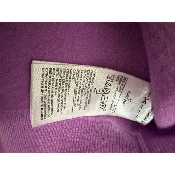 Banana Republic Sweater Womens M Extra Fine Merino Wool Pullover Lightweight - Picture 4 of 6